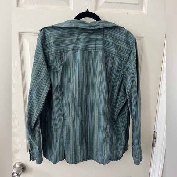 Blue striped button down - Picture 2 of 3